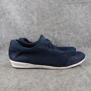 Beacon Stretch N Form Shoes Womens 10 Casual Comfort Sneakers Microsuede Blue